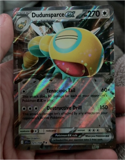 2025 Pokémon SV09: Journey Together #121 Dudunsparce ex — front