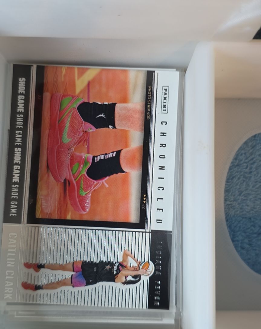 2025 Panini Caitlin Clark Chronicled #77 Shoe Game — front