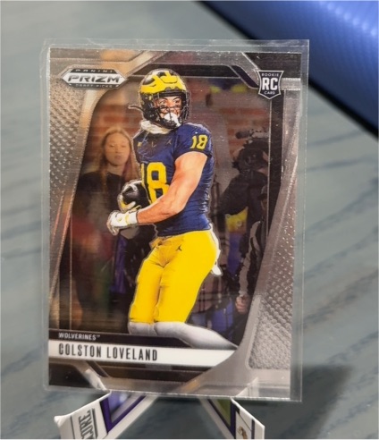 2025 Panini Prizm Draft Picks #67 Colston Loveland Rookie Card Michigan Wolverines — front