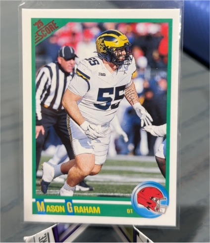 2025 Panini Score #10 Mason Graham Anniversary Rookies — front