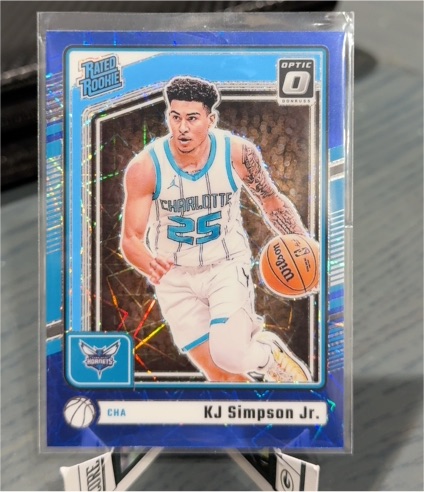 2024-25 Panini Donruss Optic #294 KJ Simpson Jr. — front