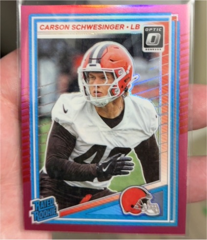 2025 Donruss Optic #217 Carson Schwesinger — front