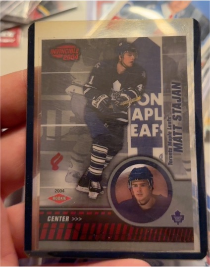 2003-04 Pacific Invincible #124 Matt Stajan Rookie — front