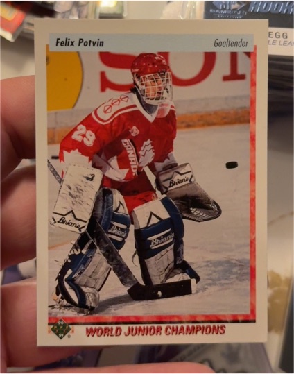 1990-91 Upper Deck #458 Felix Potvin — front