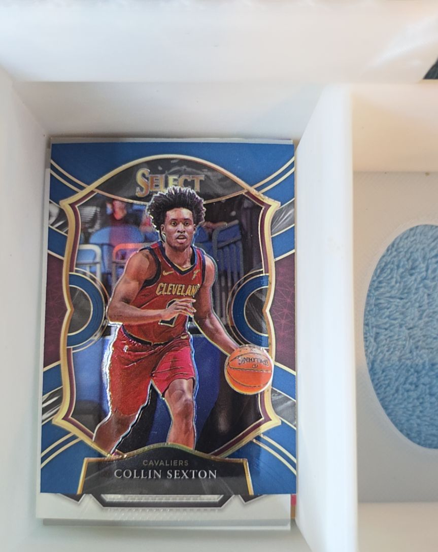 2020-21 Panini Select Concourse Blue Prizm #59 Collin Sexton — front