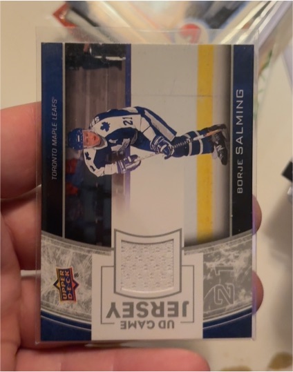 2013-14 Upper Deck UD Game Jerseys #GJ-BS Borje Salming — front