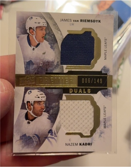 2015-16 Upper Deck Premier Duals #PD2-RK James van Riemsdyk Nazem Kadri — front