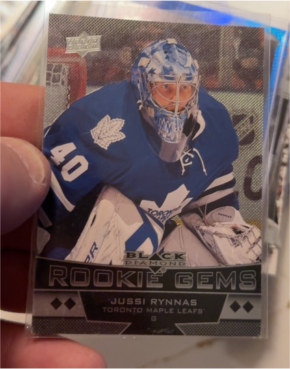 2012-13 Upper Deck Black Diamond Rookie Gems #250 Jussi Rynnas — front