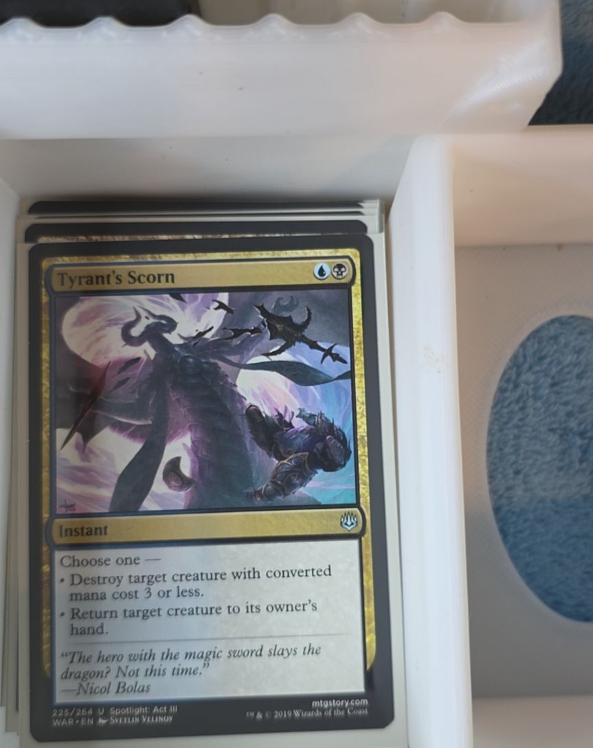 2019 Magic: The Gathering #225 Tyrant's Scorn — front