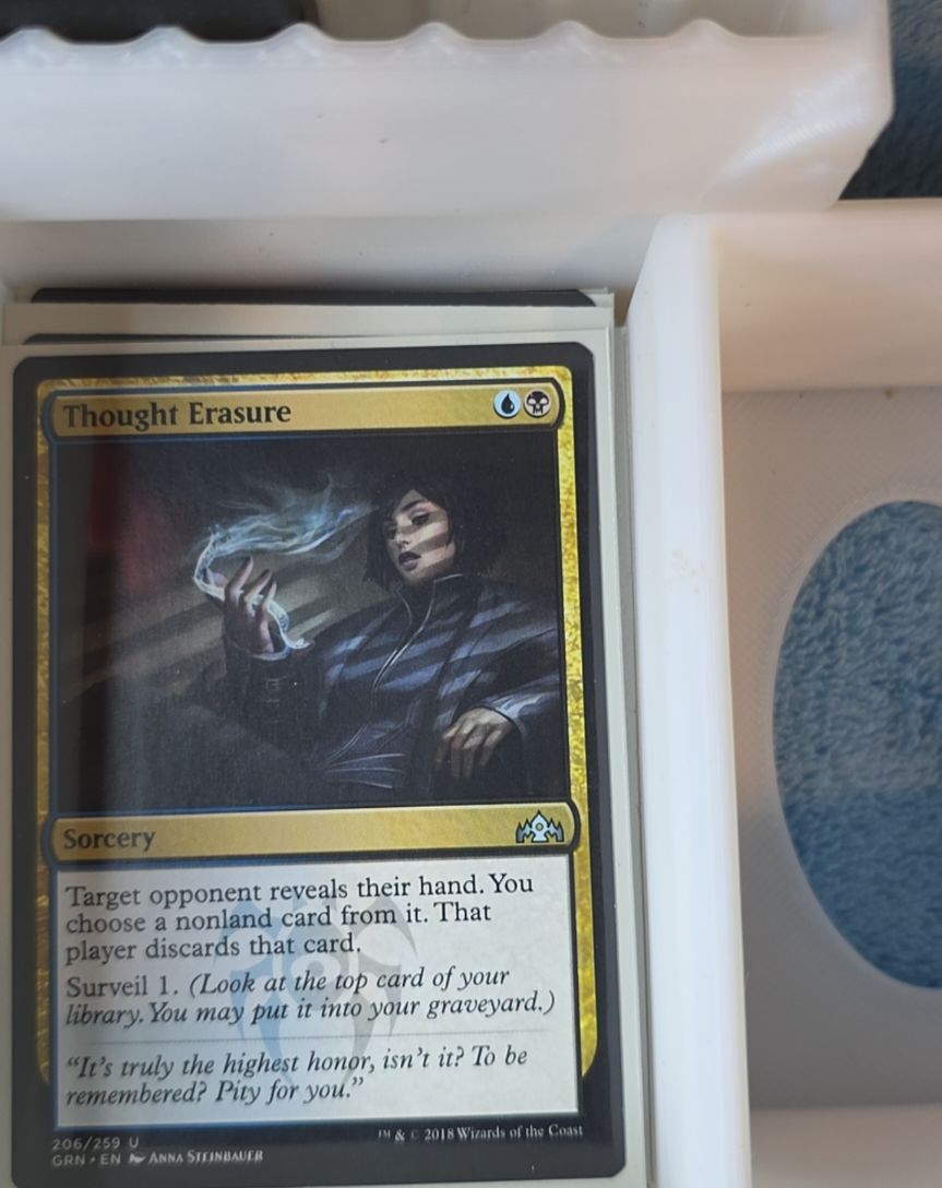 2018 Magic: The Gathering Guilds of Ravnica #206 Thought Erasure — front