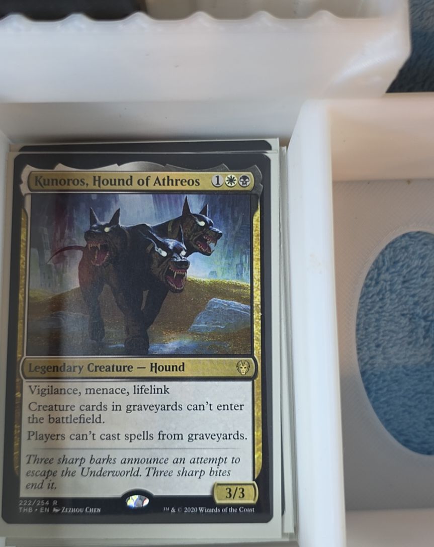 2020 Theros Beyond Death #222 Kunoros, Hound of Athreos — front