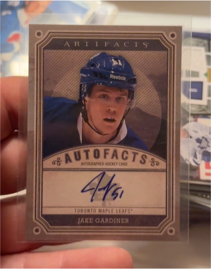 2013-14 Panini Artifacts Autofacts Jake Gardiner — front