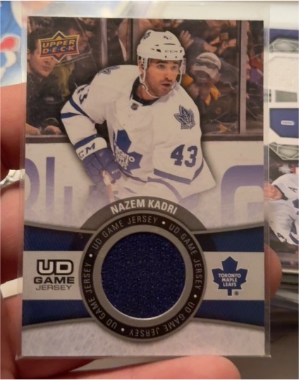2015-16 Upper Deck Game Jerseys #GJNK Nazem Kadri — front