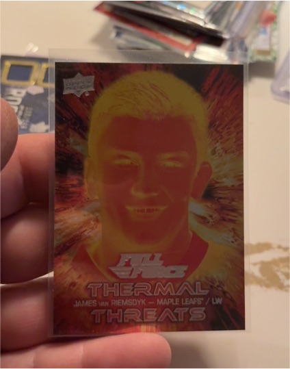 2015-16 Upper Deck Full Force Thermal Threats #TT-JV James Van Riemsdyk — front