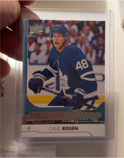 2017-18 Upper Deck #216 Calle Rosen Young Guns Rookie Card — front