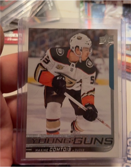 2018-19 Upper Deck #216 Maxime Comtois Young Guns Rookie — front