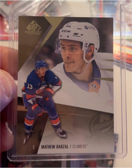 2023-24 Upper Deck SP Game Used #102 Mathew Barzal — front
