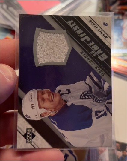 2005-06 Upper Deck Game Jersey #J-MS Mats Sundin — front