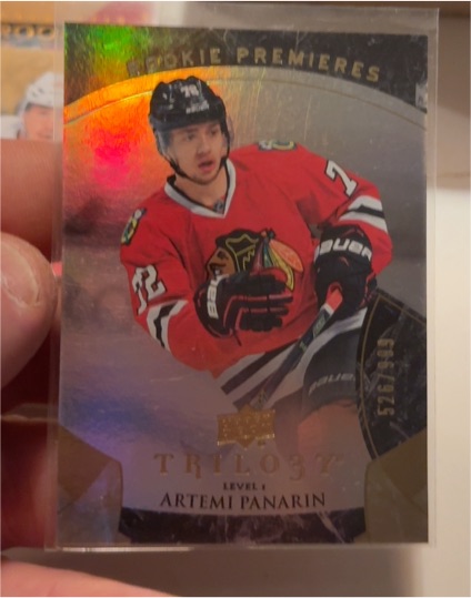 2015-16 Upper Deck Trilogy #115 Artemi Panarin Rookie Premieres — front
