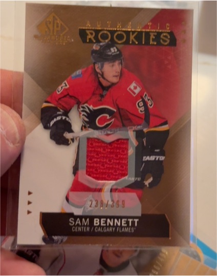 2015-16 Upper Deck SP Game Used Authentic Rookies #175 Sam Bennett — front