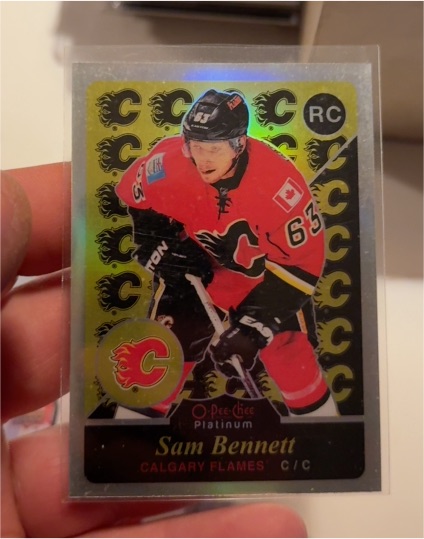 2015-16 O-Pee-Chee Platinum Retro Rainbow Gold #R75 Sam Bennett — front