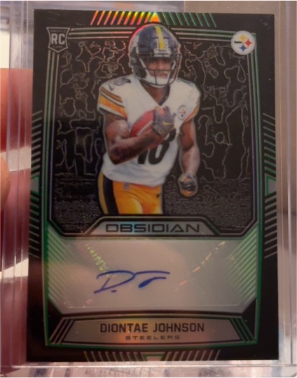 2019 Panini Obsidian #129 Diontae Johnson Rookie — front