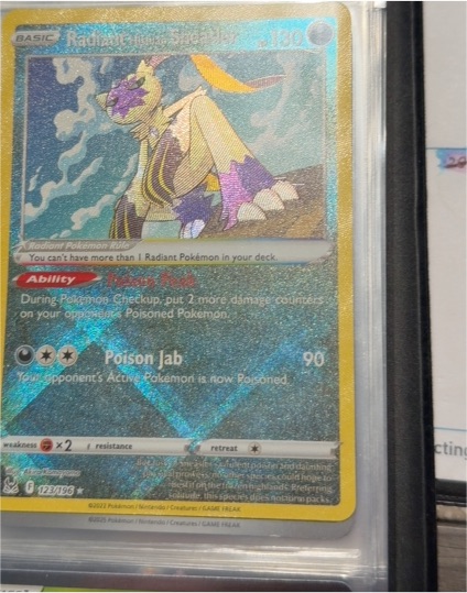 2022 Pokémon Swsh11: Lost Origin #123 Radiant Hisuian Sneasler — front