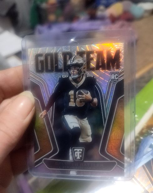 2024 Panini Totally Certified #25 Spencer Rattler Gold Team — front