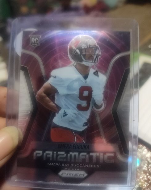 2025 Panini Prizm #13 Emeka Egbuka Prizmatic — front
