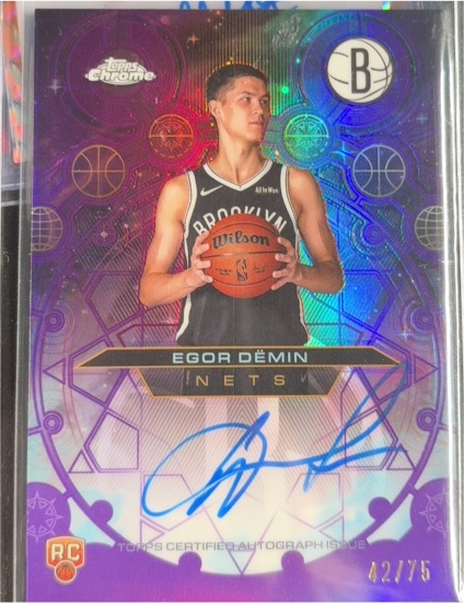 2025-26 Topps Chrome #258 Egor Demin — front