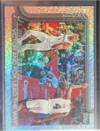 2025-26 Topps #300 Victor Wembanyama and Fox Lead The Way — front