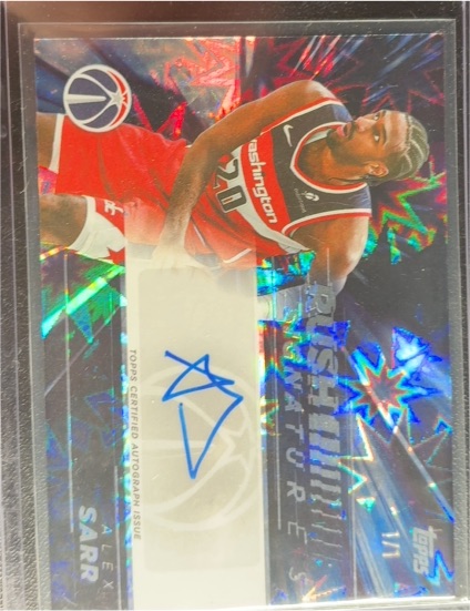 2025-26 Topps Rush Signatures #RS-AS Alex Sarr — front