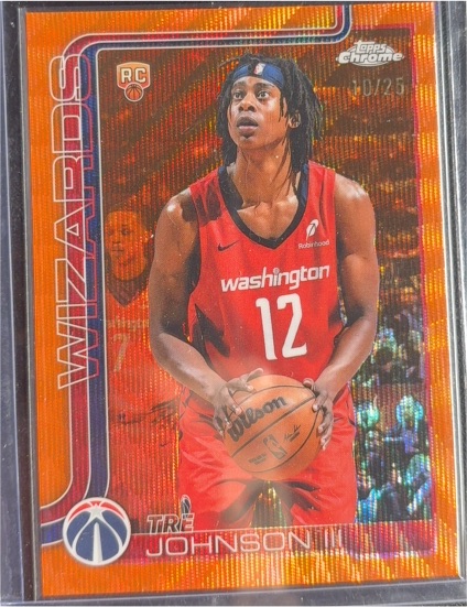 2025 Topps Chrome #256 Tre Johnson III — front