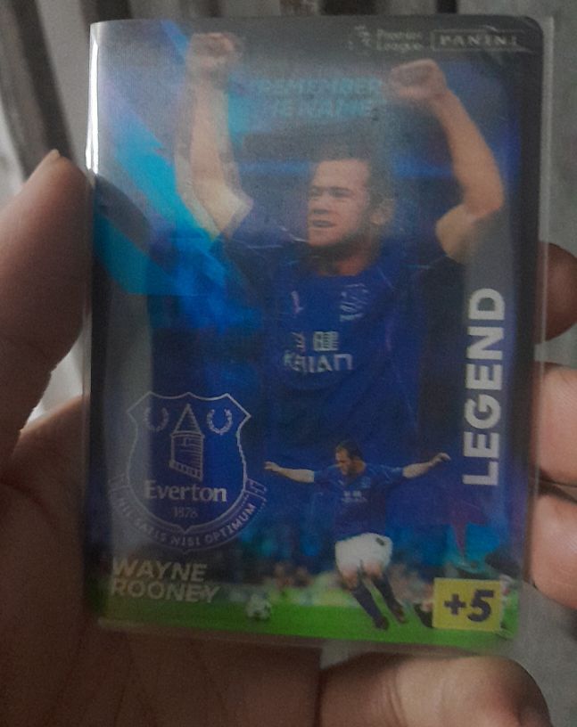 2023-24 Panini Premier League Adrenalyn XL Wayne Rooney Legend Everton — front