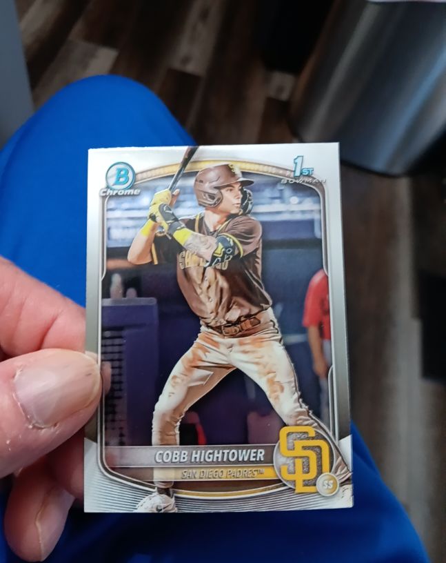 2025 Bowman Chrome #BCP-104 Cobb Hightower — front