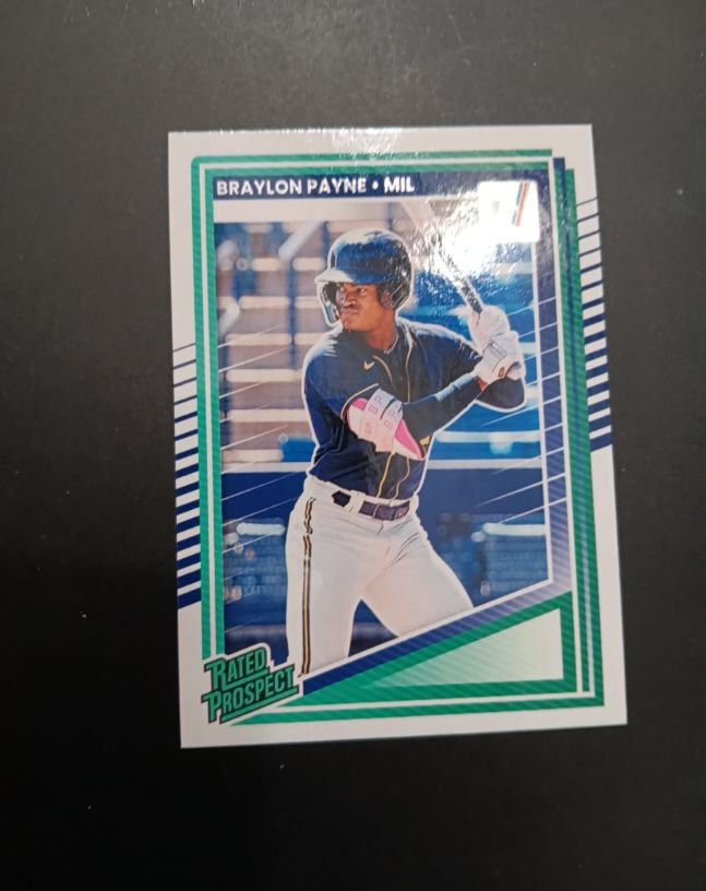 2025 Panini Donruss #117 Braylon Payne Rated Prospect — front