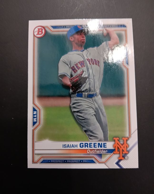 2021 Bowman Prospects #BP-62 Isaiah Greene — front