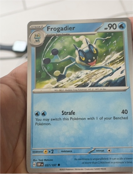 2023 Pokémon Scarlet & Violet Obsidian Flames #057 Frogadier — front