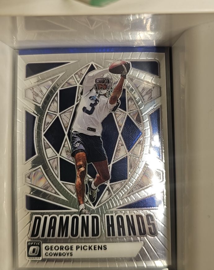 2025 Panini Donruss Optic #7 George Pickens Diamond Hands — front