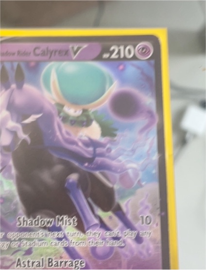 2021 Pokémon Chilling Reign #74 Shadow Rider Calyrex V — front