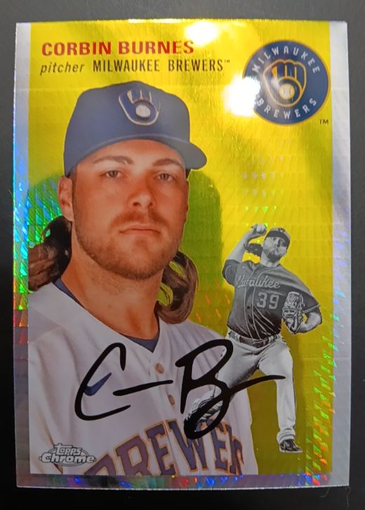 2023 Topps Chrome Platinum Anniversary #230 Corbin Burnes — front