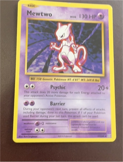 2016 Pokémon TCG XY Evolutions #51 Mewtwo — front