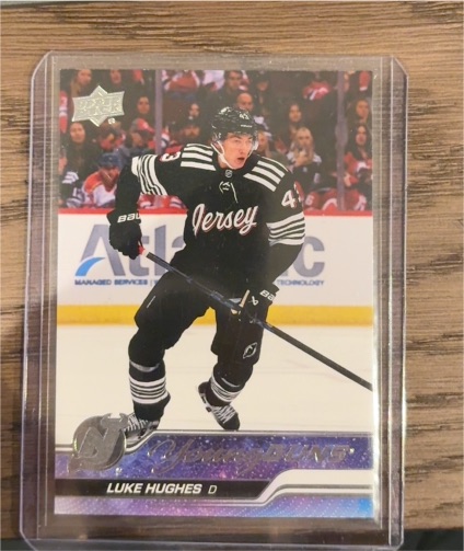 2023-24 Upper Deck Series 1 #248 Luke Hughes Young Guns Rookie — front