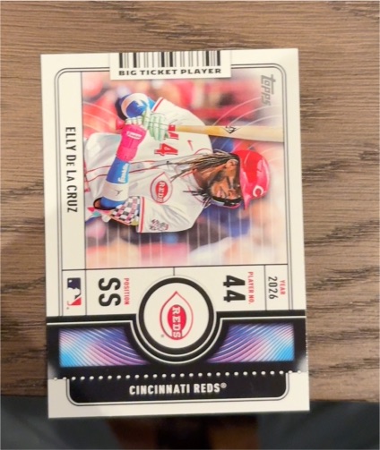2026 Topps Series 1 Big Ticket Player #BTP-5 Elly De La Cruz — front