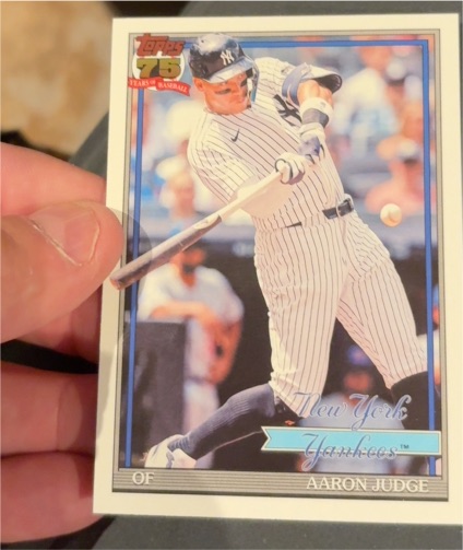 2026 Topps Series 1 1991 #T91-34 Aaron Judge — front