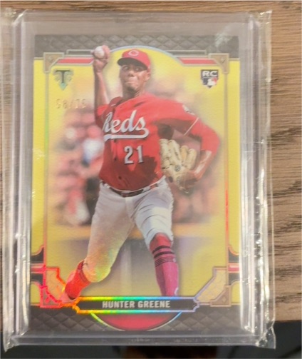2022 Topps Triple Threads #13 Hunter Greene — front