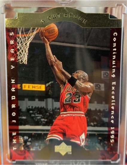 1996-97 Upper Deck Collector's Choice #CA10 Michael Jordan A Cut Above — front