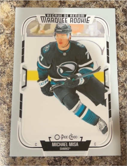 2025-26 O-Pee-Chee #597 Michael Misa Marquee Rookie — front