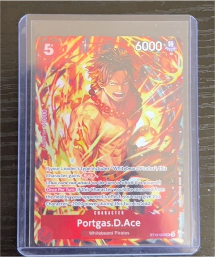 One Piece Illustration Box Vol. 5 Promo #ST15-005 Portgas D. Ace — front