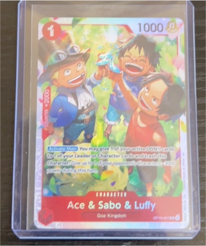 Ace & Sabo & Luffy OP13-007 Carrying On His Will — front